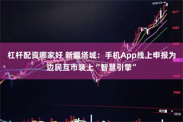 杠杆配资哪家好 新疆塔城：手机App线上申报为边民互市装上“智慧引擎”